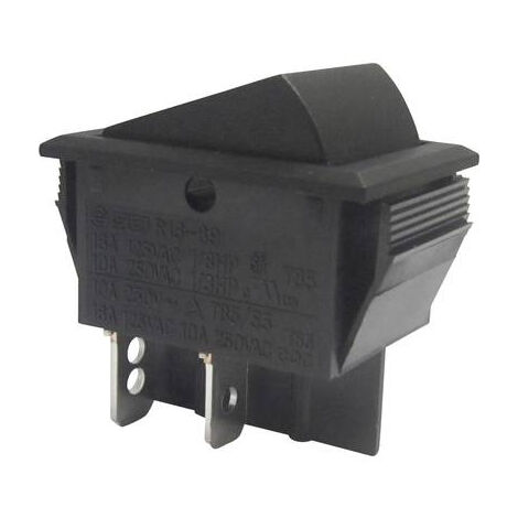 TRU COMPONENTS 1587523 INTERRUPTEUR À BASCULE TC-R13-69A-01 250 V/AC 10 A 2 X OFF/ON À ACCROCHAGE 1 PC(S)