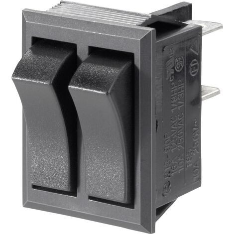 TRU COMPONENTS 1587546 Interrupteur à bascule TC-R13-90PAA-01 250 V/AC 10 A 2 x Off/On à accrochage 1 pc(s) S643181