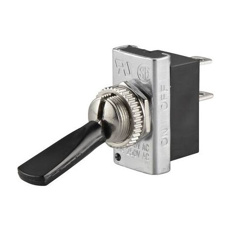 TRU COMPONENTS 1587667 TC-R13-25A1-01 INTERRUPTEUR À LEVIER 250 V/AC 6 A 1 X OFF/ON À ACCROCHAGE 1 PC(S)