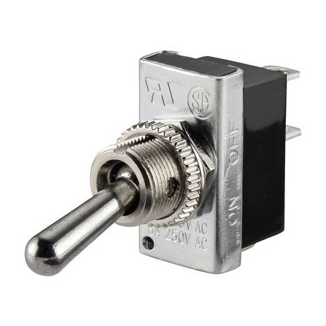 TRU COMPONENTS 1587672 TC-R13-25A2-05 INTERRUPTEUR À LEVIER 250 V/AC 6 A 1 X OFF/ON À ACCROCHAGE 1 PC(S)
