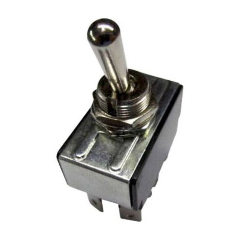TRU COMPONENTS 1587674 TC-R13-28E-01 Interrupteur à levier 250 V/AC 10 A 2 x On/Off/On permanent/0/p
