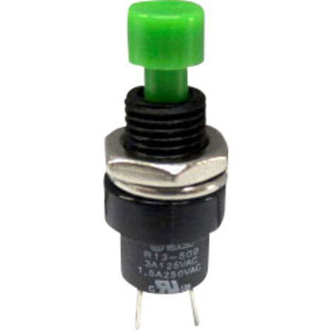 TRU COMPONENTS 1587748 TC-R13-509A-05GN Drucktaster 250 V/AC 1.5 A 1 x Aus/(Ein) tastend    1 St.