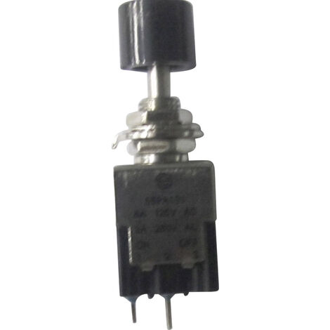 TRU COMPONENTS 1587790 TC-PA101A1BK Druckschalter 250 V/AC 3 A 1 x Ein/Aus rastend    1 St.