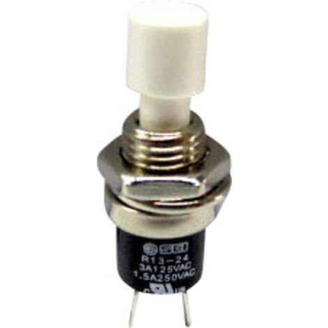 TRU COMPONENTS 1587873 TC-R13-24A1-05-WT Drucktaster 250 V/AC 1.5 A 1 x Aus/(Ein) tastend    1 St.
