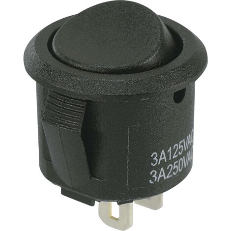 Interrupteur à bascule pour l'automobile TRU COMPONENTS TC-R13-203L-SQ  GREEN 1587625 12 V/DC 25 A 1 x Off/On à accrochage 1 pc(s) S648531