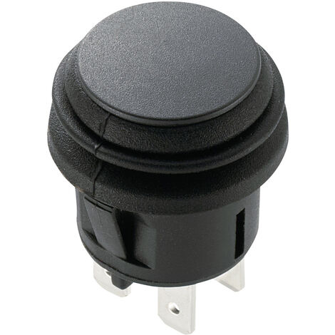 TRU COMPONENTS 1588074 TC-R13-527B2-02 Druckschalter 250 V/AC 6 A 2 x Aus/Ein rastend  (Ø x H) 23 mm