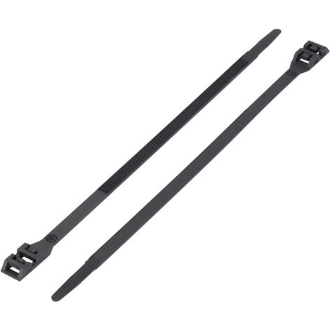TRU COMPONENTS 1592754 TC-DK-510BK203 Kabelbinder 510 mm 9 mm Schwarz mit Doppelkopf 1 St.