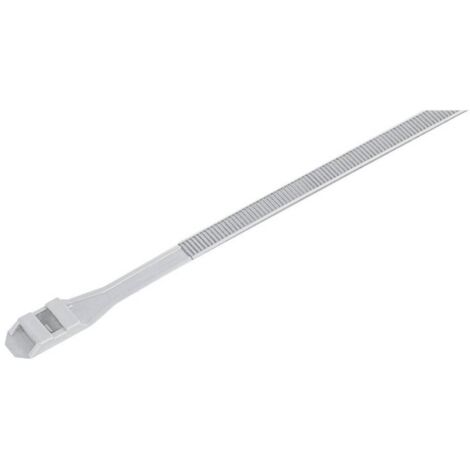 TRU COMPONENTS 1592765 TC-DL360203 Fascetta per cavi 360 mm 9 mm Naturale testa doppia, Stabilizzato ai raggi UV 100 pz