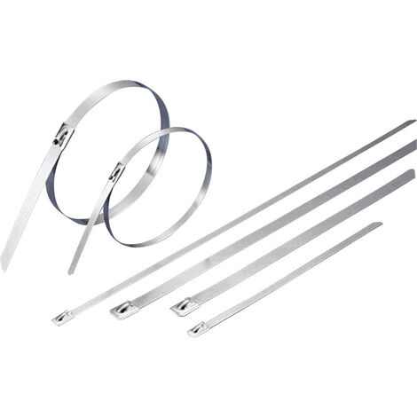 TRU COMPONENTS 1592775 TC-BCT362L203 Kabelbinder 362 mm 7.90 mm Silber  1 St.