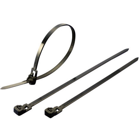TRU COMPONENTS 1592875 TC-HVR150SBK203 Kabelbinder 150 mm 4.50 mm Schwarz Lösbar 100 St.