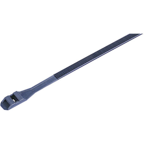 TRU COMPONENTS 1592900 TC-DLR360BK203 Kabelbinder 360 mm 9 mm Schwarz mit Doppelkopf, UV-stabilisier
