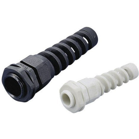 TRU COMPONENTS 1593287 Kabelverschraubung mit Biegeschutzspirale PG11  Polyamid Schwarz (RAL 9005) 1