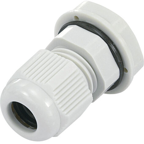 TRU COMPONENTS 1593324 Kabelverschraubung  PG11  Polyamid Lichtgrau (RAL 7035) 1 St.