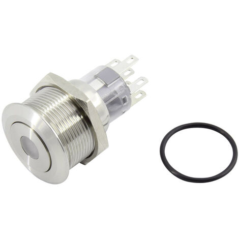 TRU COMPONENTS 1602495 TC-GQ22-A-22D/B/12V/S203 Drucktaster 250 V 5 A 2 x Aus/(Ein) tastend Blau  IP