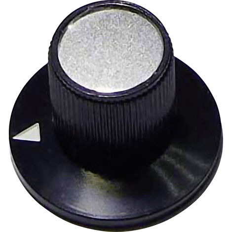 TRU COMPONENTS 23/12 Drehknopf  Schwarz (Ø x H) 23 mm x 17 mm 1 St.