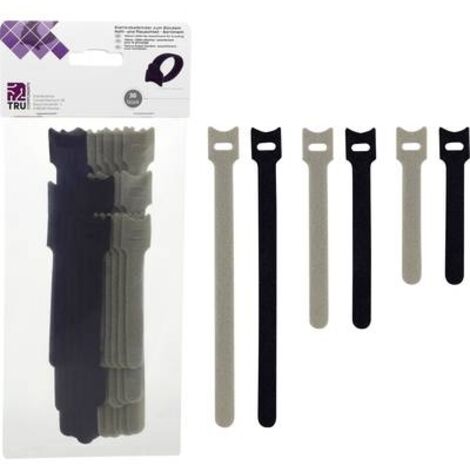 TRU COMPONENTS 30S014 Klettbinder Sortiment  30 St.