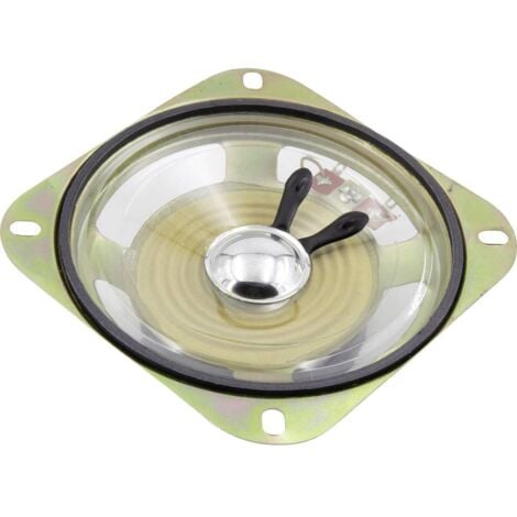 TRU COMPONENTS 3.39 pouces 8.6 cm Haut-parleur miniature 3 W 8 Ω membrane en plastique, résiste à l'humidité, membrane