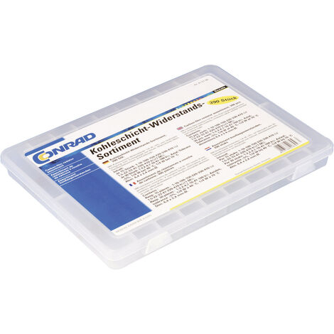 TRU COMPONENTS 418706 Kohleschicht-Widerstand Sortiment  axial bedrahtet   5 % 390 Teile