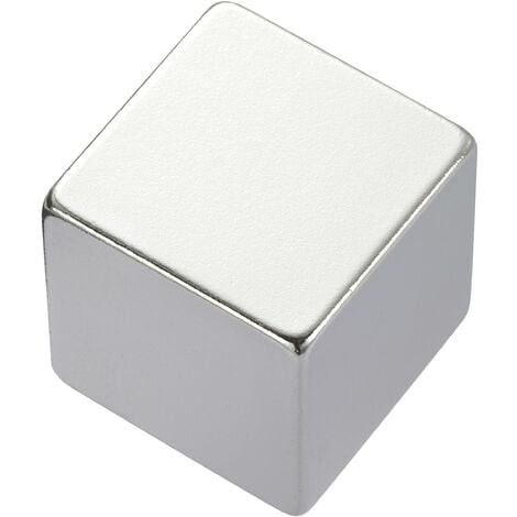 TRU COMPONENTS 505926 Aimant permanent cubique N35 1.24 T Température limite (max.): 80 °C S478091