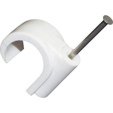 TRU COMPONENTS 523532 Cavalier 1571797 Plage de Ø du faisceau 20 mm (max) blanc mat 100 pc(s)