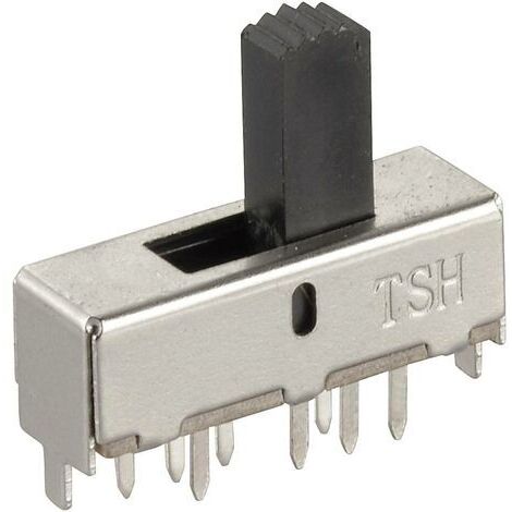 TRU COMPONENTS 6259488 Interrupteur à glissière 250 V/AC 1.5 A 2 x On/On/On 1 pc(s) S816451