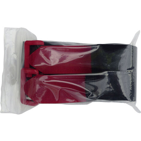 TRU COMPONENTS 689-330-Bag  Klettband mit Gurt Haft- und Flauschteil (L x B) 900 mm x 25 mm  2 St.