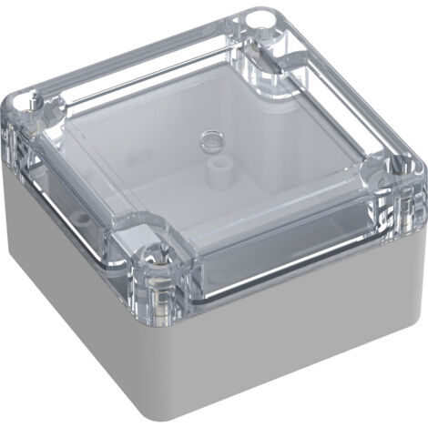 TRU COMPONENTS 6U07080804139 TC-13865060 Boîtier industriel 75 x 75 x 45 Polycarbonate gris clair, t