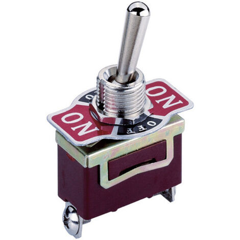 TRU COMPONENTS 701211 KN3 Kippschalter 250 V/AC 10 A 2 x Ein/Aus/Ein  rastend/0/rastend 1 St.