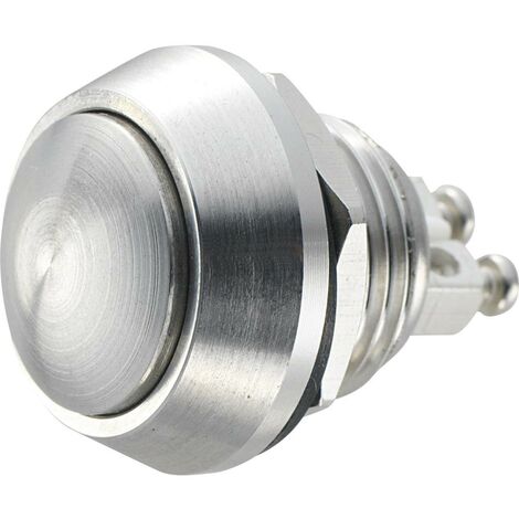 TRU COMPONENTS 701256 GQ12B-S Pulsante antivandalo 48 V/DC 2 A 1x Off / (On) Momentaneo IP65 1 pz.