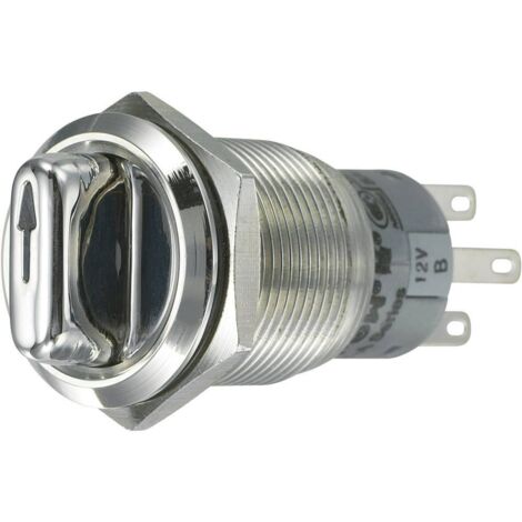 TRU COMPONENTS 701826 LAS1-AGQ-22XD/31/B Commutateur rotatif antivandalisme 250 V/AC 3 A Positions de commutation 3 2 x
