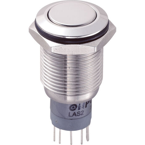 TRU COMPONENTS 701966 LAS2GQF-11Z/S/P Vandalismusgeschützter Druckschalter 250 V/AC 3 A 1 x Ein/Ein