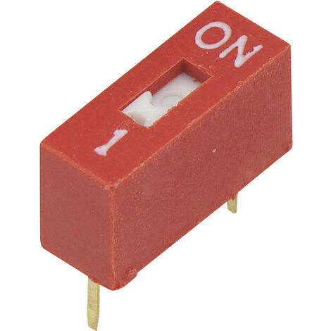 TRU COMPONENTS 704809 DSR-01 DIP-Schalter Polzahl 1 Slide-Type 1 St.