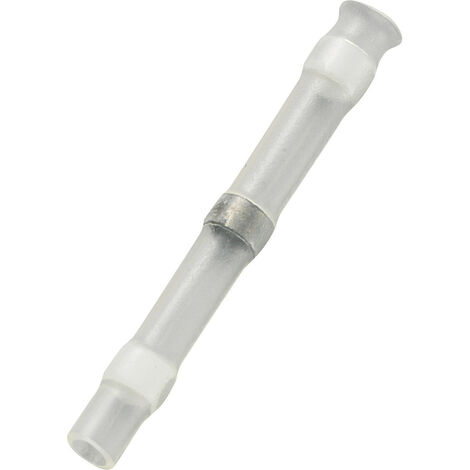 TRU COMPONENTS 736383 Stoßverbinder mit Schrumpfschlauch 0.08 mm² 0.202 mm² Vollisoliert Weiß 30 St.