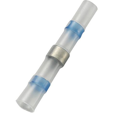TRU COMPONENTS 736387 Stoßverbinder mit Schrumpfschlauch 1 mm² 2.50 mm² Vollisoliert Blau 1 St.