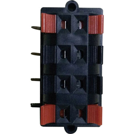 TRU COMPONENTS 737763 Lautsprecher-Steckverbinder Buchse, Einbau horizontal Polzahl: 8 Schwarz 1 St