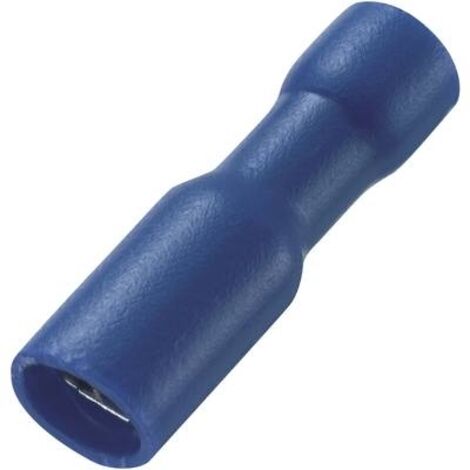 TRU COMPONENTS 738995 738995-CONFEZIONE DA 100 CAPICORDA DA 1,50 MM², DIAMETRO PERNO: 4 MM, COMPLETAMENTE ISOLATO, COLORE: BLU