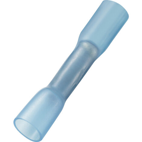 TRU COMPONENTS 739128 Stoßverbinder mit Schrumpfschlauch 1.50 mm²  Vollisoliert Blau 30 St.