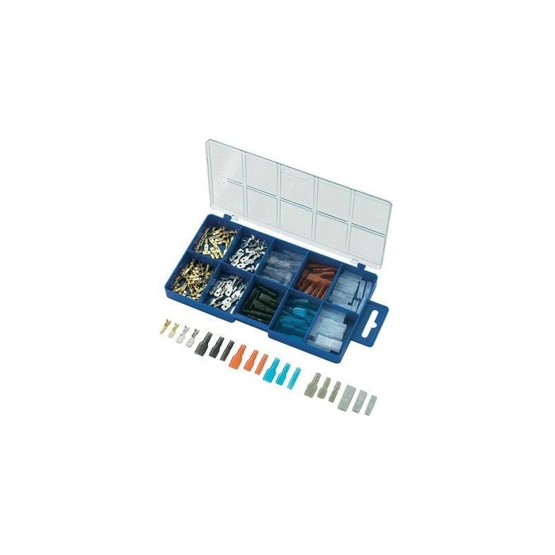 Tru Components - assortiment de cosses 739660 0.50 MM² 2.50 MM² transparent, noir, rouge, bleu 160 pc(s)