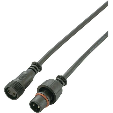 TRU COMPONENTS 739718 Connecteur circulaire confectionné mâle, droit, femelle, droit Nombre total de pôles: 2 1 pc(s)
