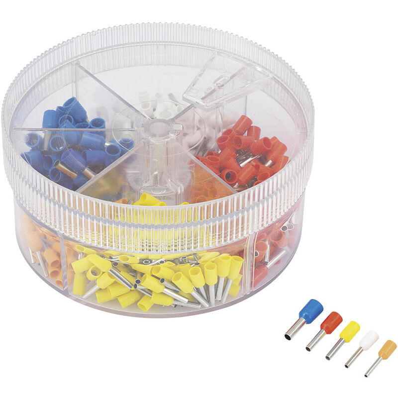Tru Components - 739735 Aderendhülsen-sortiment 0.5 Mm², 0.75 Mm², 1 Mm², 1.5 Mm², 2.5 Mm² Teilisolier