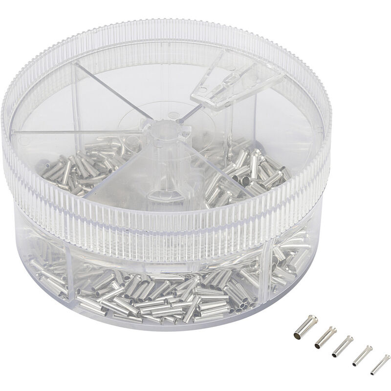 Tru Components - 739773 Aderendhülsen-sortiment 0.5 Mm², 0.75 Mm², 1 Mm², 1.5 Mm², 2.5 Mm² Unisoliert