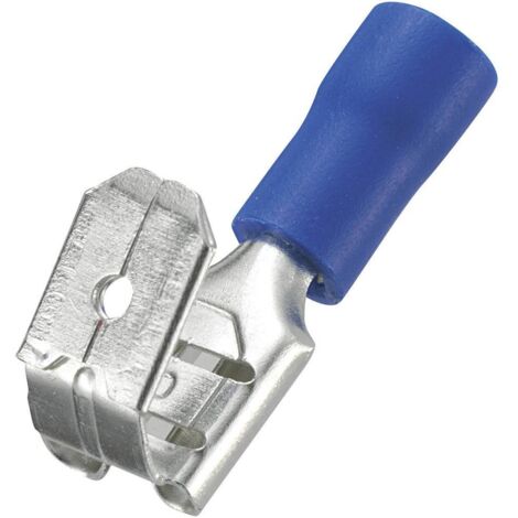 TRU COMPONENTS 745034 Presa piatta con linguetta angolata Larghezza spina: 6.4 mm Spessore spina: 0.8 mm 180 ° Parzialm