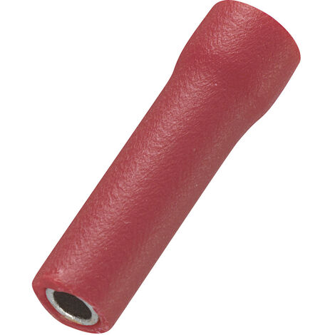 TRU COMPONENTS 745456 Stoßverbinder  0.50 mm² 1.50 mm² Vollisoliert Rot 100 St.