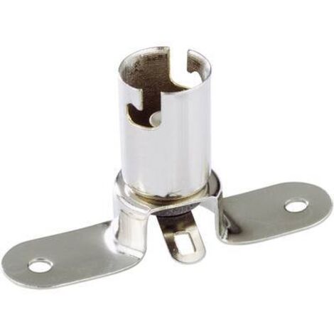 TRU COMPONENTS 794959 Support d'ampoule Culot (mini-lampes): BA9s Connexion: pattes à souder 1 pc(s) S470651
