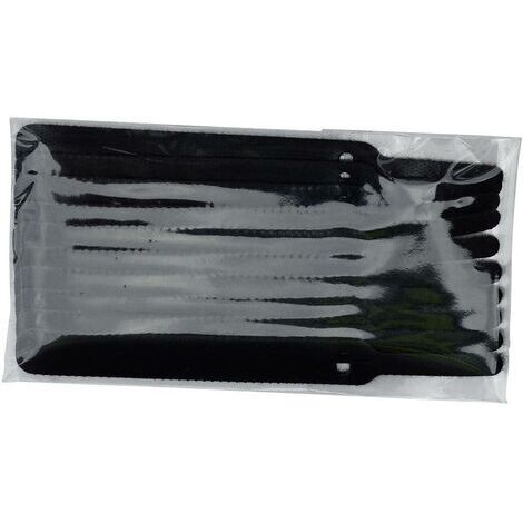 TRU COMPONENTS 800-330-Bag Fascette a strappo per raggruppare Lato morbido e lato rigido Nero 10 pz.