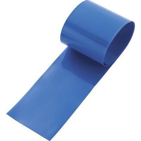 TRU COMPONENTS 93014c88b Gaine thermorétractable pour batteries sans colle bleu 38 mm 19 mm Taux de retreint:2:1 1 pc(s) W608001