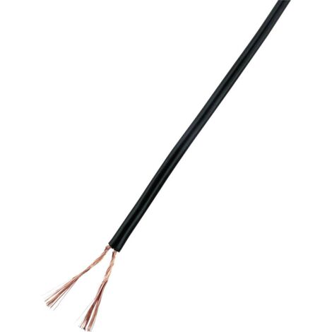 TRU COMPONENTS 93030c532 Cavo per cablaggi 2 x 1 mm² Nero 25 m