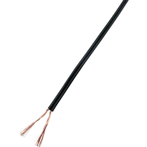 TRU COMPONENTS 93030c532 Litze  2 x 1 mm² Schwarz 25 m