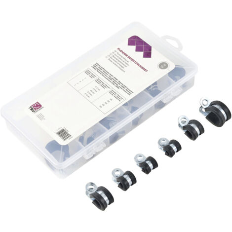 TRU COMPONENTS 93038c437 Befestigungsschelle  TC-6649812 Bündel-Ø-Bereich 6 bis 16 mm    18 Teile