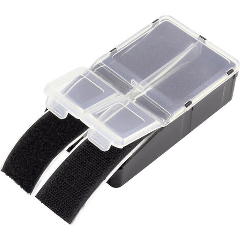 TRU COMPONENTS 98001c422  Klettstreifen zum Bündeln  (L x B) 90 mm x 28 mm Schwarz 10 St.